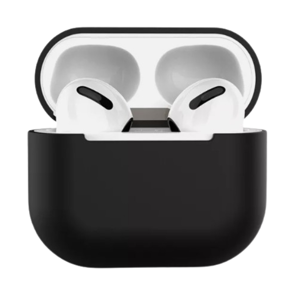 Чохол for AirPods 3 SILICONE CASE (з карабіном) Black